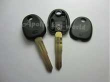 10PCS/lot Replacement Transponder Key Shell Case For Hyundai Tucson Santa Fe with Left Blade ( Can Install chip) Fob Key Cover