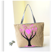 Hot Sale ! Women Handbag New 2015 shoulder Casual Women Bag Women Canvas Bag Cute Cat Shopping Bag Office Lady