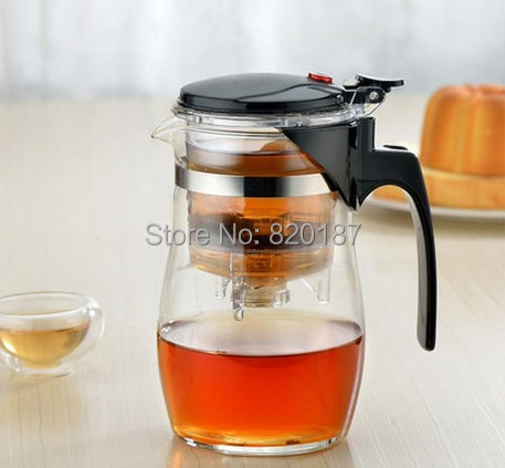 2014 High Quality 500ml Glass Tea Pot Flower Tea Set Puer Teapot Coffee Pot High quality