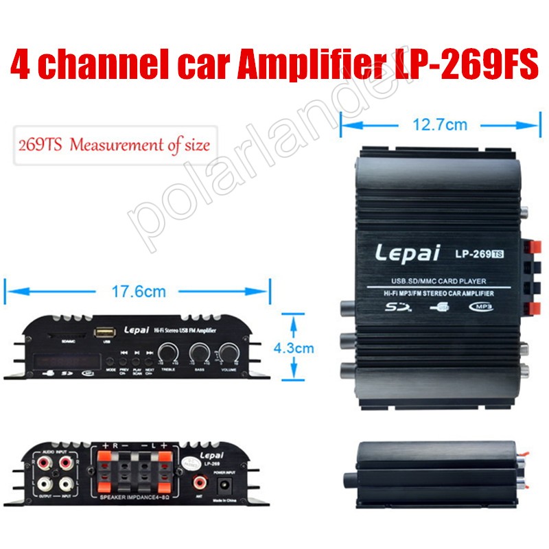   LP 269FS 45  4 8.1- USB  bluetooth mp3-sd MMC   Hi - Fi MP3 / FM  - 4 X 45 