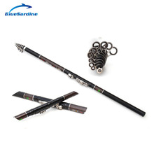 Cheap 5.4M Telescopic Fishing Rods Rock Spinning Pole Fishing Tackle Free Shipping