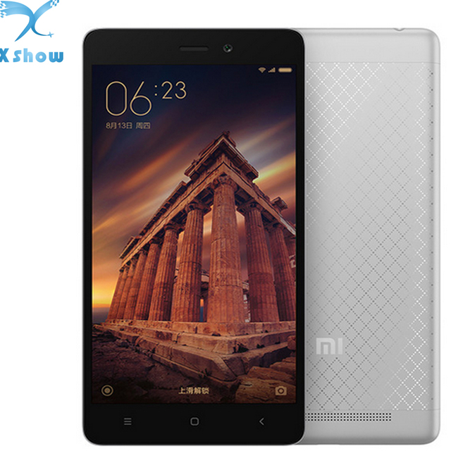 freegift Xiaomi Redmi 3 2G RAM 16G ROM Metal Body Red Rice 2 4100 mAh Snapdragon 616 Octa Core 5" 1280X720 FDD LTE Mobile Phone