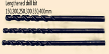 1.5 * 100 mm alargar broca M2 Material alargar helicoidales alta velocidad negro drill10pcs = 1 lote