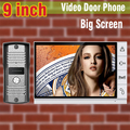 2015 New big screen 9 inch screen color video door phone intercom system video doorbell camera