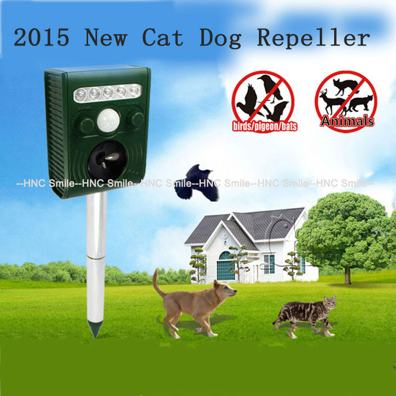 2015 New Tech Solar Cat Dog Mole Repeller Ultrasonic Animal Repeller Pest Reject Repellent Chaser Yard Garden OutDoor Hot Sale (1)