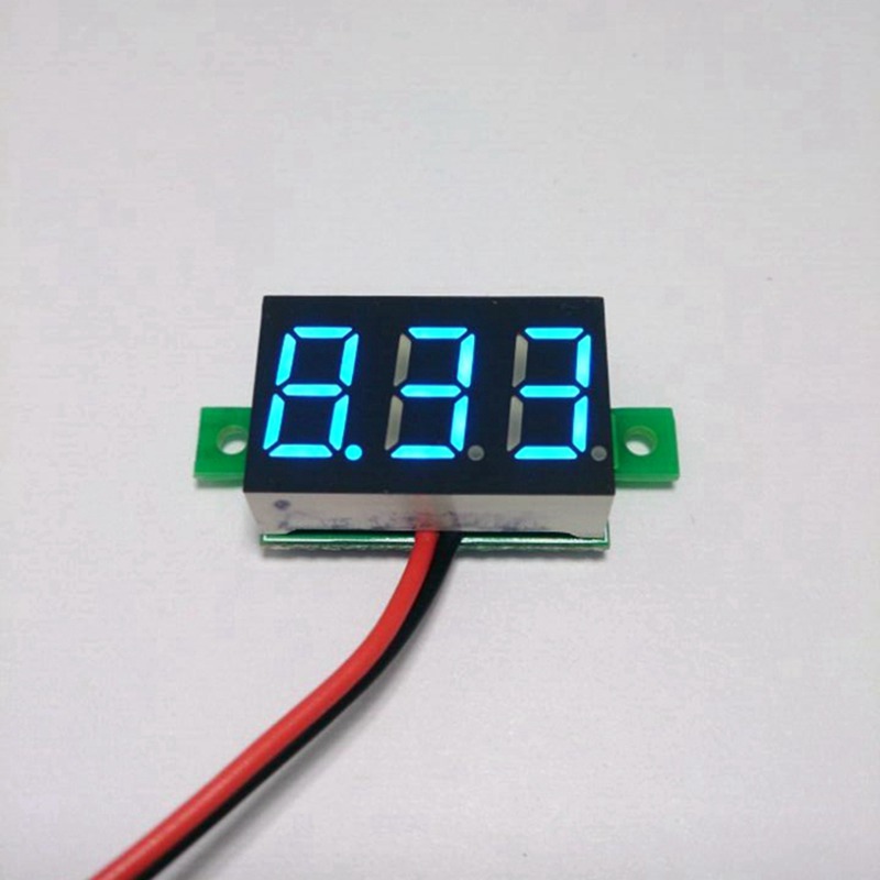 DC 3-30V car digital volt voltage panel meter gauge auto voltmeter for battery monitor with Blue led Display
