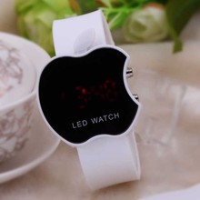 Red Light LED Display Men Women Casual Watch Rubber Band Digital Fashion Sports Wristwatches 2014 New Fashion Free Shipping