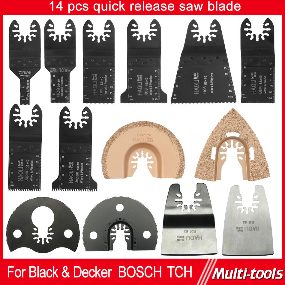 Гаджет  14 pcs quick release oscillating tool saw blade at lowest price fit for multifunction electric Tools, FREE SHIPPING None Инструменты