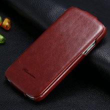 For S4 Retro Luxury Brand Logo Flip PU Leather Case for Samsung Galaxy S4 I9500 Crazy