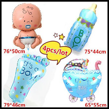 globos baby girl inflatable FOIL balloon milk bottle balon baby balloons baby foot balao for newborn party princesa balloons