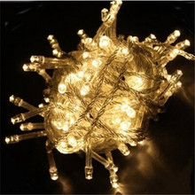 10M 100 LED Warm White LED string lights Fairy String Christmas Lights Outdoor for Weddings Natal