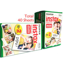 Fuji Fujifilm Instax Mini 8 Film Blanc 2 Packs 40 Sheets Film For 7s 8 90 25 55 Share SP-1 Instant Camera