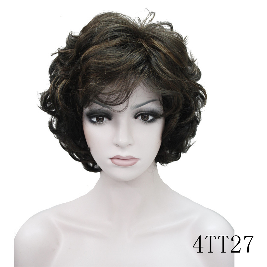 Strongbeauty Women S Wigs Black Brown Natural Short Curly Hair