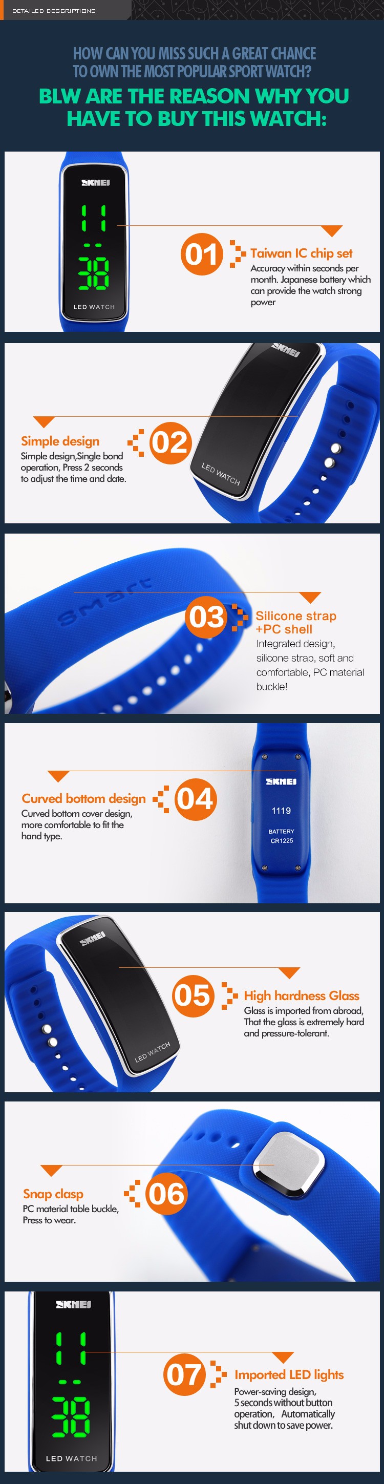 skmei led watch 1119