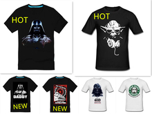 Voimale star wars fashion print casual male 100% cotton short-sleeve T-shirt$ 13.5 Free shipping