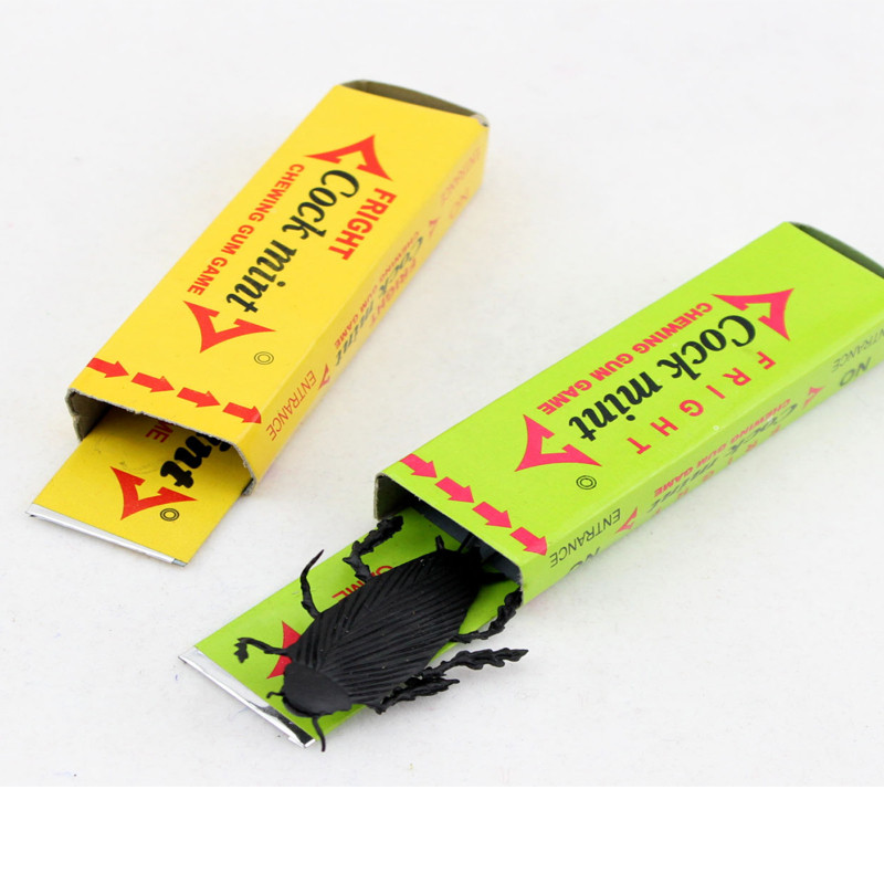 2 Pcs Trick Chewing Gum Cockroach Funny April Fool Joke Funny Gags Trick ToyFEH 
