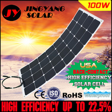 100w mono semi flexible solar panel