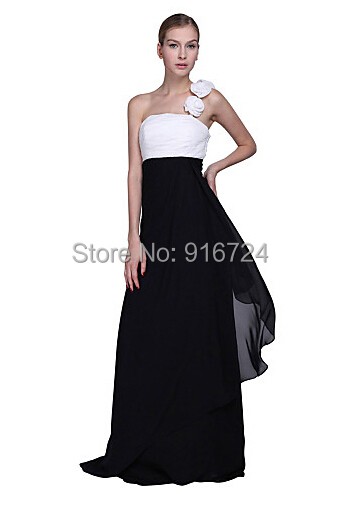 unique black chiffon shoulder floor length bridesmaid dress unique black chiffon shoulder floor length bridesmaid dress