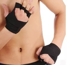 1 Pair Men’s Weight Lifting Fitness Gym Dumbbell Exercise Body Building Power Training Workout Half Finger Wrist Gloves Mittens