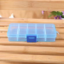Prevalent 10 Grids Adjustable Jewelry Beads Pills Nail Art Tips Storage Box Case Free Shipping Mar08