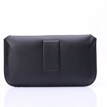 2 PCS/LOT cellphone Multifunctional Horizontally Handbag Belt Pouch leather phone case cover for ALL smartphone
