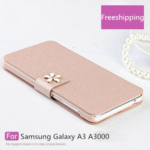 Hot Sale Cases Luxury Flip Phone Cases Cover For Samsung Galaxy A3 A3000 Bling Diamond Cases For Samsung Galaxy A3 A3000