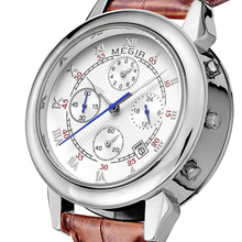 Hombres reloj de la marca de lujo auto deportivo reloj fecha militar Leather Look cuarzo Masculino Relogio