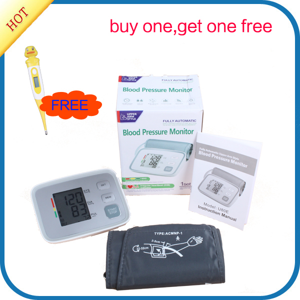 Free Shipping Fully Automatic Digital Upper Arm Blood Pressure Monitor, Sphygmomanometer CE Approved