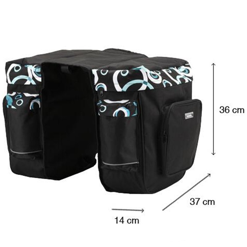 rain cover Bike Rear Seat Trunk Rack Pack Bag Bicycle Cycling Double Pannier