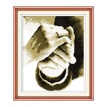 Wholesale Needlework,Stitch,DIY 14CT DMC Cross Stitch,Sets For Embroidery Kits,Hold Your Hand Patterns Counted Cross-Stitching