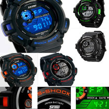 Función de promoción hombres deportes militar a prueba de agua función Casual Digital LED en venta