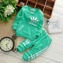 2016 Brand Children clothing set kids tracksuit sports suit Baby girls/boy coatt+ pants jogging casual clothes Kids
