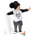 Newborn 2016 Fashion Autunm Baby boy girl clothing sets 2 piece t shirt and pants baby