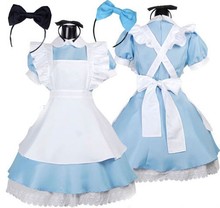 Halloween Costumes Womens Alice in Wonderland Lolita Costume Suit Fancy Dress Cosplay Costume for Women