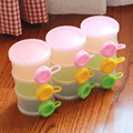1 pc 4 layer New Portable baby Food Storage Baby Infant Feeding Milk Powder Food Bottle