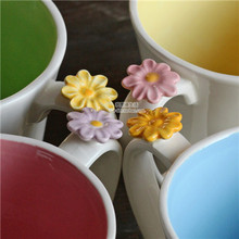 Original Top Quality Mug Large Elegant Daisy Ceramic Milk Tea Coffee Cup Mug Creative Caneca 501Ml