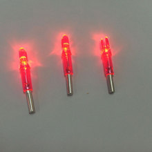 3PCS Lighted Nock Compound Bow LED Lighted Arrow Nock Red For ID 6 2mm Archery Hunting