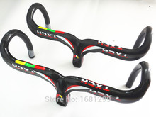 2015 Newest TXCH compact type Road bike 3K full carbon fibre bicycle handlebars and stem integrated 400-440*90-120mm Free ship