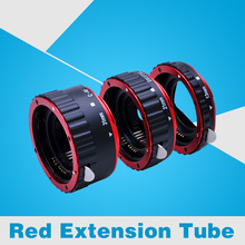 Red Metal Mount Auto Focus AF Macro Extension Tube Ring for Canon EOS EF-S Lens 100D 60D 70D 550D 600D 6D 7D T5i T4i