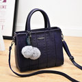 Trendy Litchi Stria Leather Occident Style Succinct Shoulder Bag Women Trendy Splicing Edgy All match Crossbody