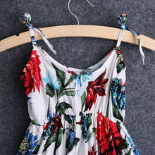 Dress Brand Girls Loose Dress Flower Casual Loose Children Floral Print Cute Sleeveless Summer Party Dresses