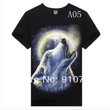 new 2013 heavy metal 3d animal shirt wolf 3d shirt men 3d sublimation press machine 2014 t shirt T-Sh