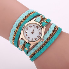 Wholesale Elegant Colorful Women Watch Braid Multilayer Wrap Jewelry Dress Wristwatch Fashion Casual Quartz Watch Relogio Clock