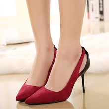 The 2015 explosion of fashion spring new shoes high heels with a fine hollow shoes