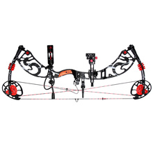 Black version Hunting bow arrow set with excellent design compound bow China archery set hunting compound