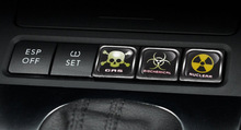6 x Funny Car Decoration Waterproof car internal Sticker And Decals For Volkswagen Chevrolet Cruze Ford