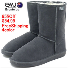 New Australia snow boots EMU Bronte LO100% merino Wool inner with Cow-Suede Genuine Leather outer short Snow Boots (W20002)5825