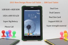 Strong material 7 inch Phonc Call Tablet Android4.2 1GB 8GB 2G 3G Call supoet usb2.0 WiFi Bluetooth Dual Core Dual Camera Green