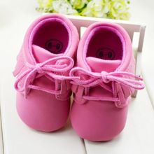 Baby Girls Boys First Walkers Shoes Brown and Pink Color Soft Bottom Toddler Boots 3 Sizes