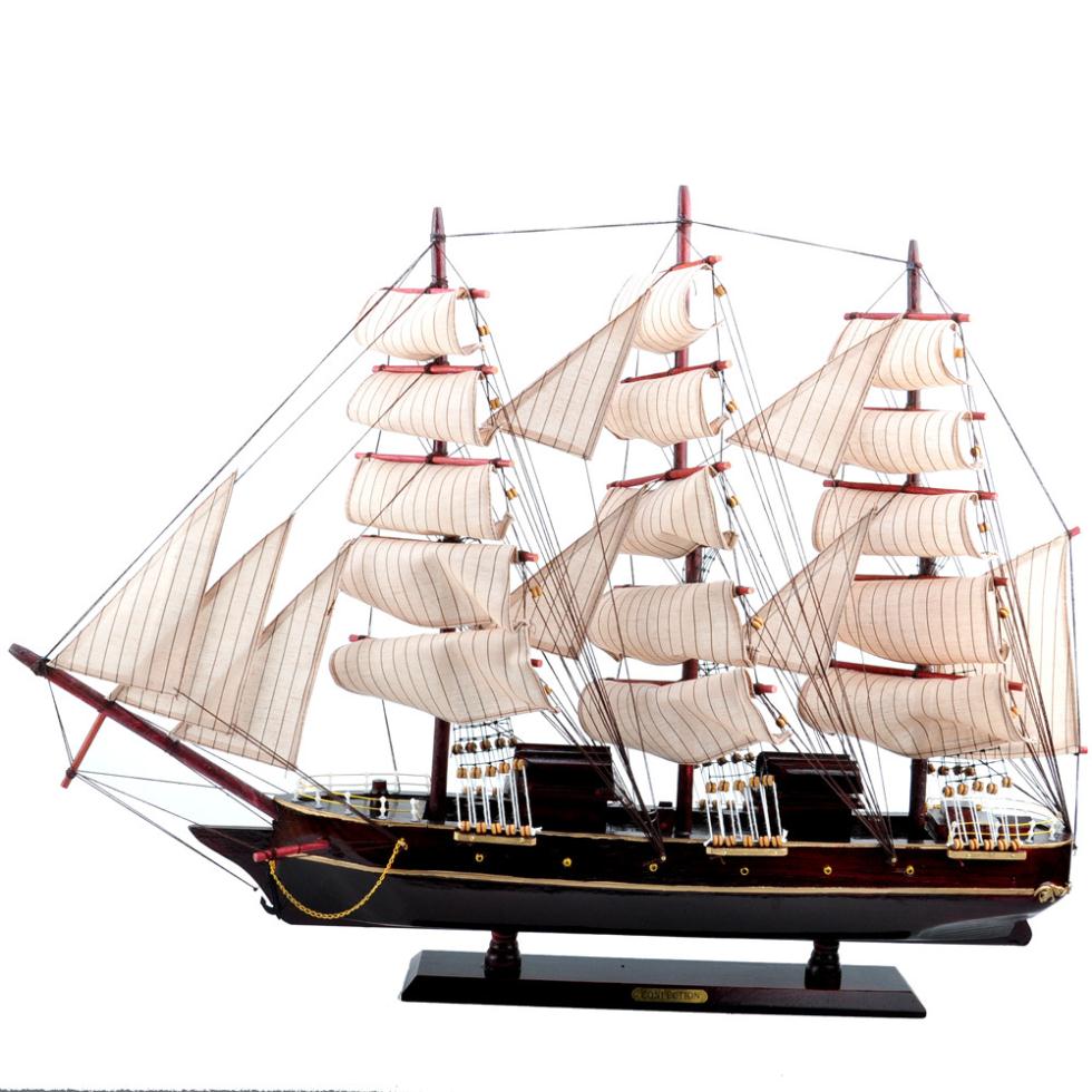 Sailboat model large ornaments crafts home decorations modern 